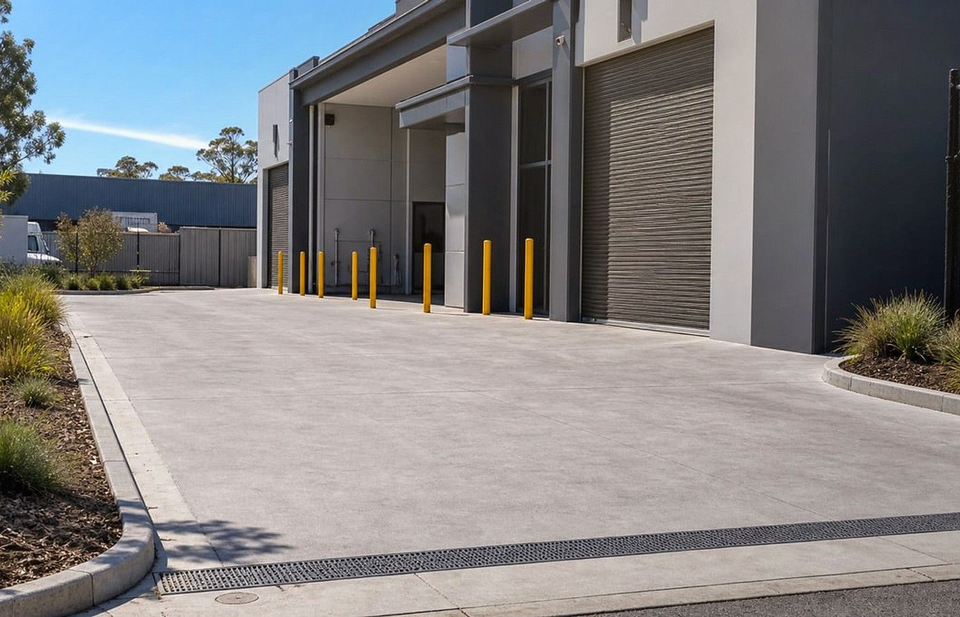 Commercial Driveway benefits shown on a Perth outdoor works project