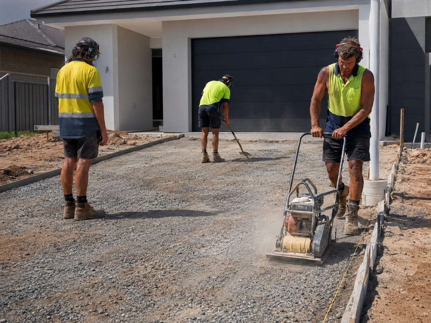 Kerbing benefits shown on a Perth outdoor works project