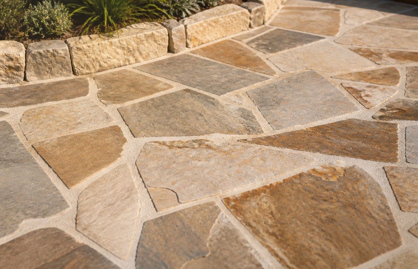 Crazy Pavers installed in a Perth outdoor area