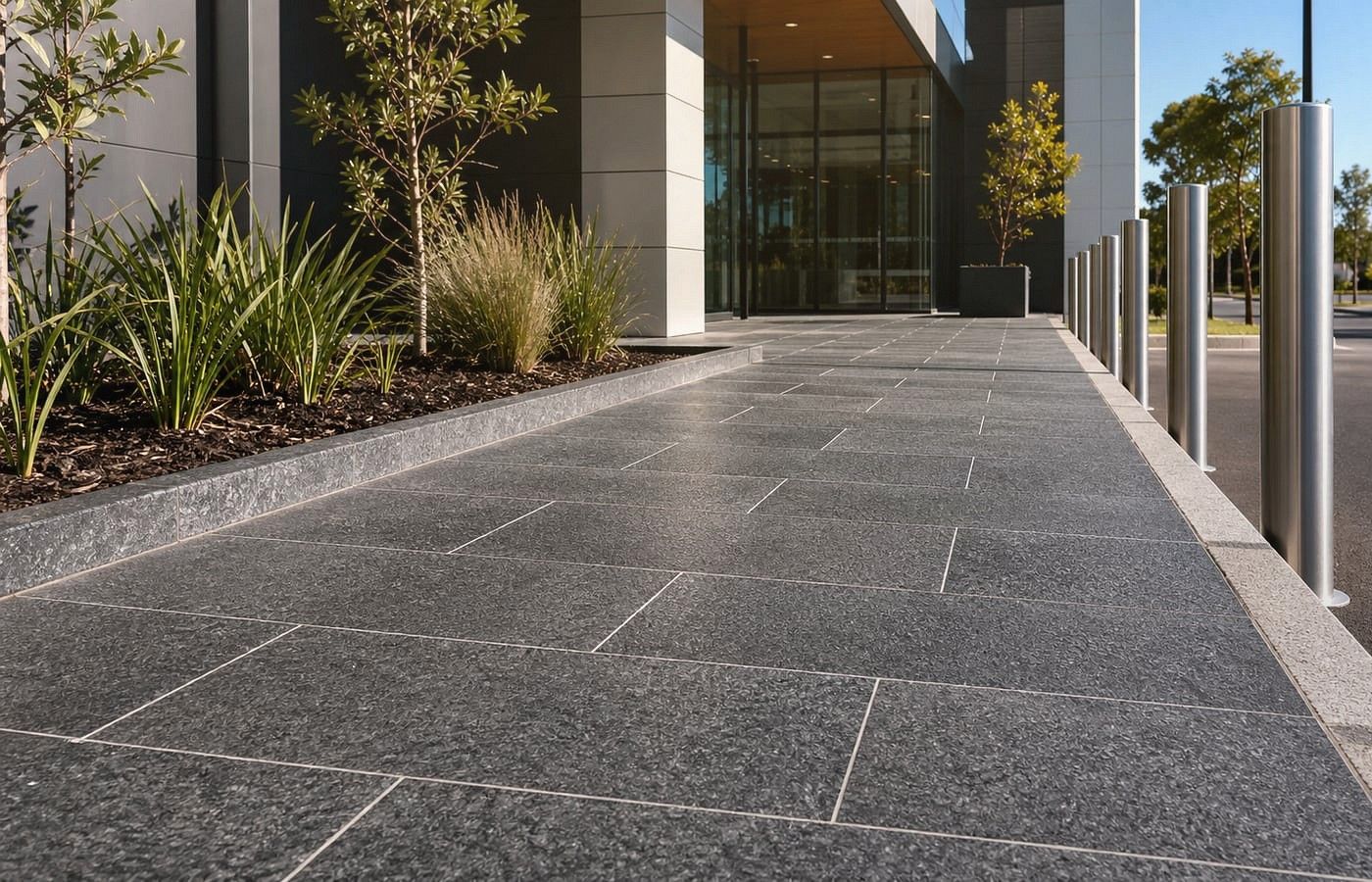 Close-up benefits visual for Granite Pavers in Perth