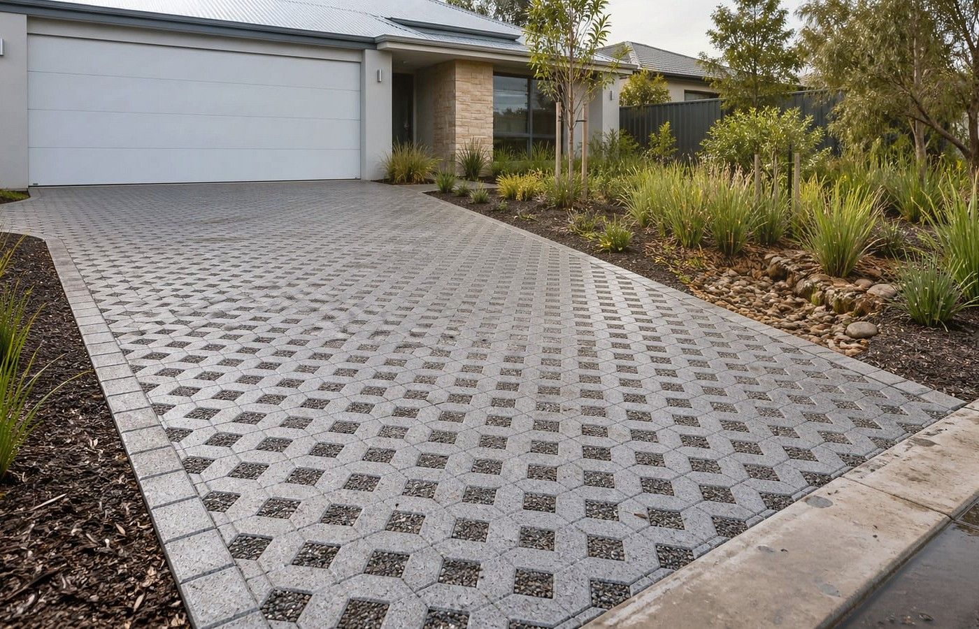 Granite Pavers maintenance and outdoor cleaning detail in Perth