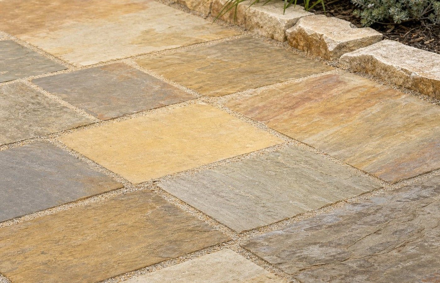Natural Stone Pavers design finish and texture detail in Perth