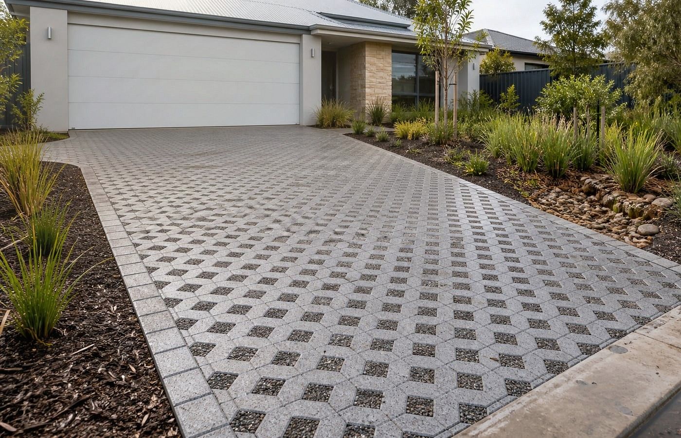 Close-up benefits visual for Permeable Pavers in Perth
