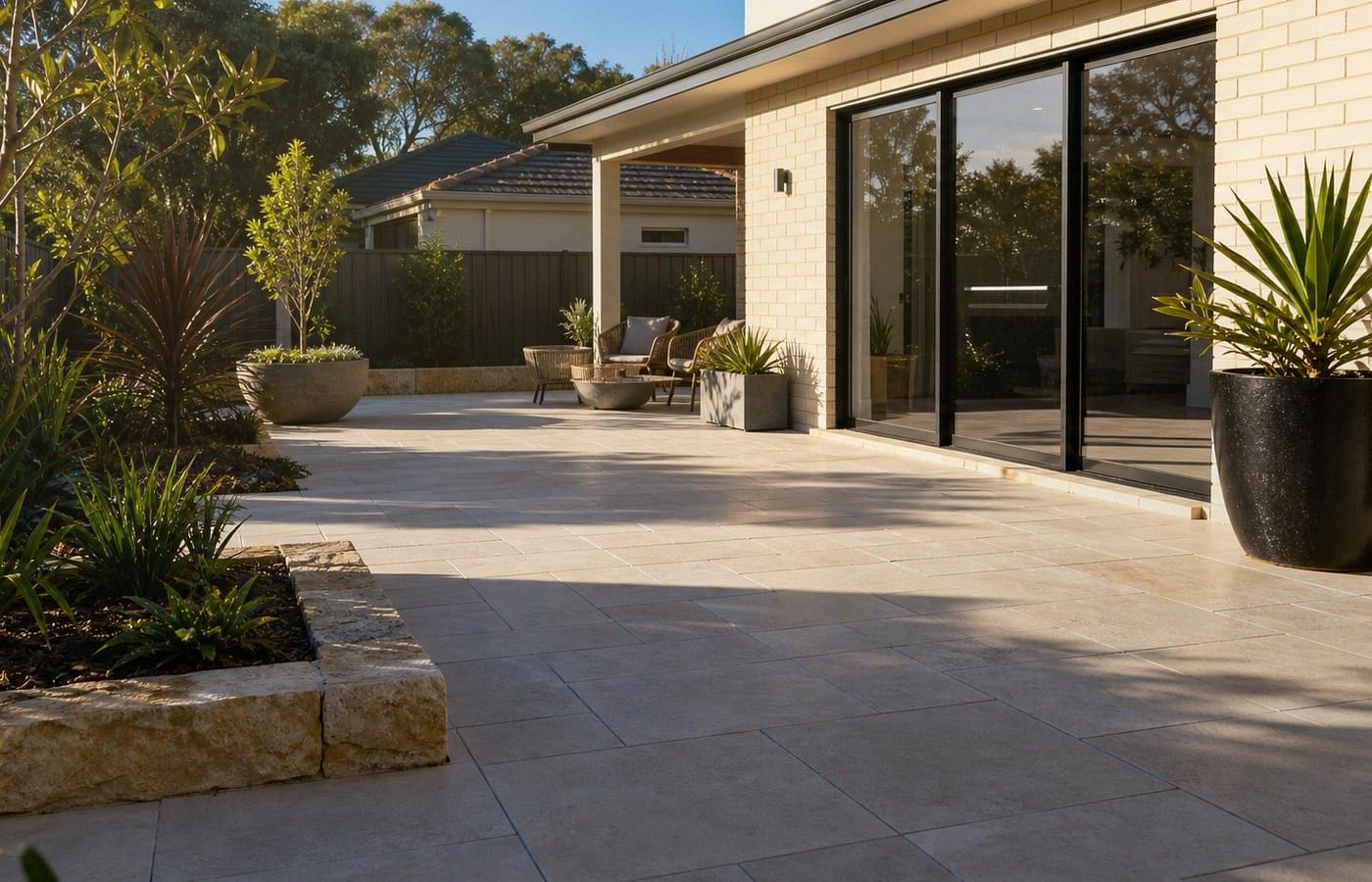 Pool Pavers application area for a Perth property